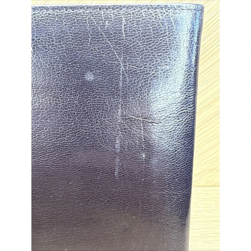 CHRISTIAN DIOR CARDHOLDER WALLET FOR‎ MEN DARK BROWN KIDSKIN LEATHER VINTAGE